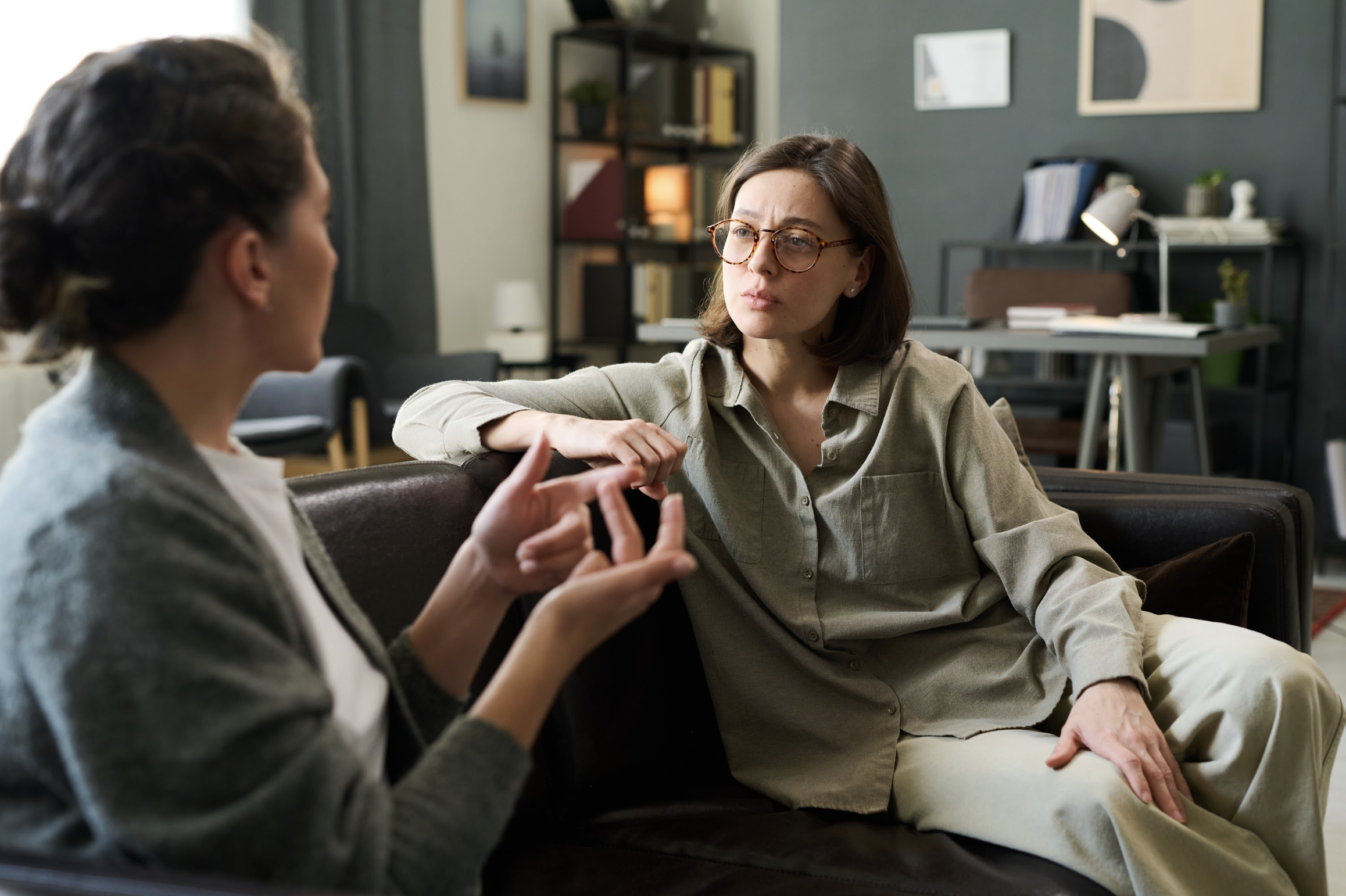 Two clinicians collaborating